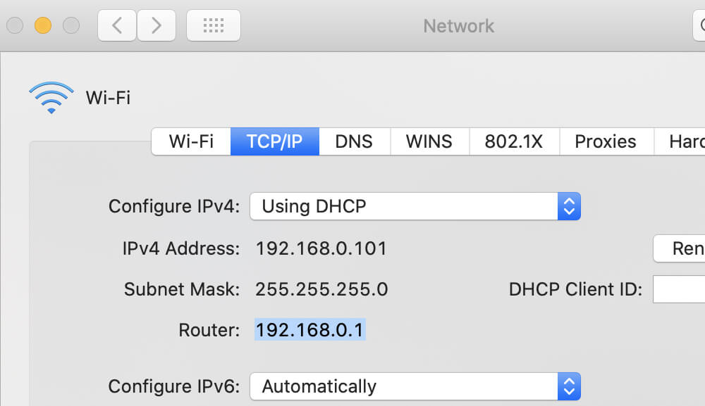 how to find out the ip address of a router